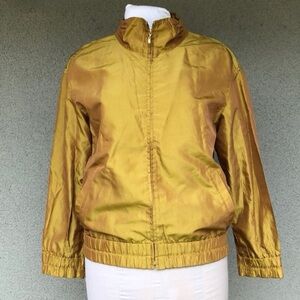 St. John Iridescent Zip-up Jacket Windbreaker